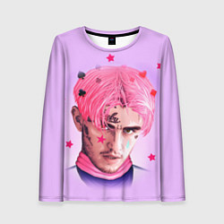 Лонгслив женский Lil Peep: Pink Edition, цвет: 3D-принт