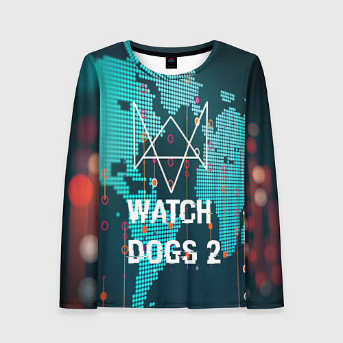 Женский лонгслив Watch Dogs 2: Network Hack / 3D-принт – фото 1