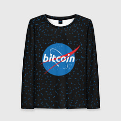 Лонгслив женский Bitcoin NASA, цвет: 3D-принт