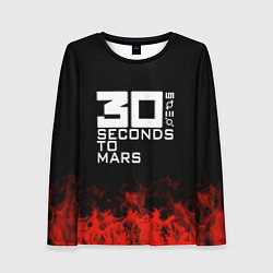 Женский лонгслив 30 Seconds to Mars: Red Flame