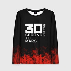 Лонгслив женский 30 Seconds to Mars: Red Flame, цвет: 3D-принт