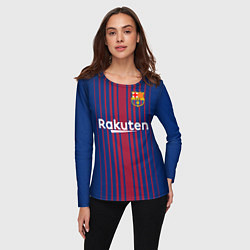 Лонгслив женский FC Barcelona: Iniesta 17/18, цвет: 3D-принт — фото 2