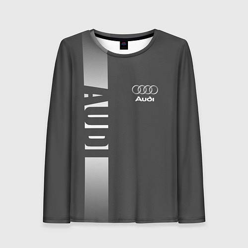 Женский лонгслив Audi: Grey Sport / 3D-принт – фото 1