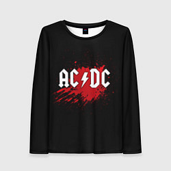 Лонгслив женский AC/DC: Red Spot, цвет: 3D-принт