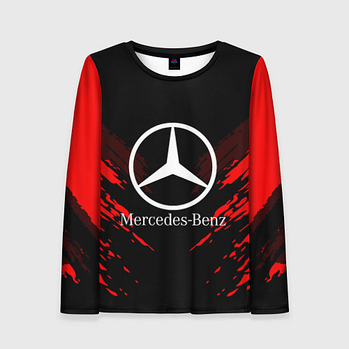 Женский лонгслив Mercedes-Benz: Red Anger / 3D-принт – фото 1