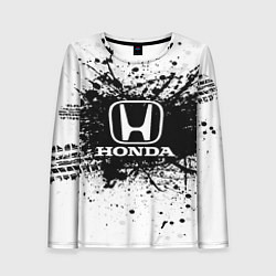 Женский лонгслив Honda: Black Spray