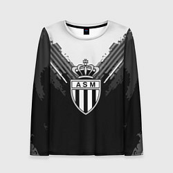 Лонгслив женский FC Monaco: Black Style, цвет: 3D-принт