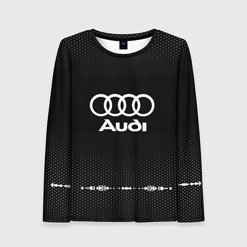 Женский лонгслив Audi: Black Abstract / 3D-принт – фото 1