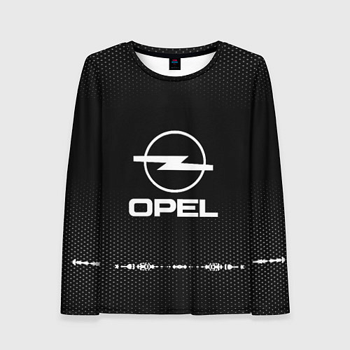 Женский лонгслив Opel: Black Abstract / 3D-принт – фото 1