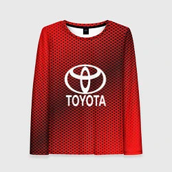 Женский лонгслив Toyota: Red Carbon