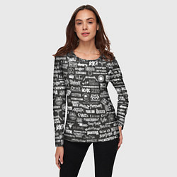 Лонгслив женский Rock Star, цвет: 3D-принт — фото 2