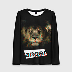Лонгслив женский Anger Lion, цвет: 3D-принт