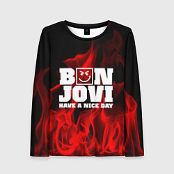 Лонгслив женский Bon Jovi: Have a nice day, цвет: 3D-принт