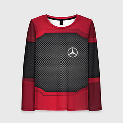 Лонгслив женский Mercedes Benz: Metal Sport, цвет: 3D-принт