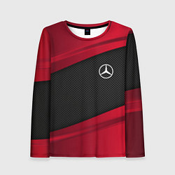 Лонгслив женский Mercedes Benz: Red Sport, цвет: 3D-принт