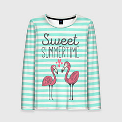 Женский лонгслив Sweet Summer Flamingo