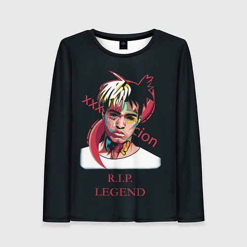 Женский лонгслив XXXTentacion: RIP Legend / 3D-принт – фото 1