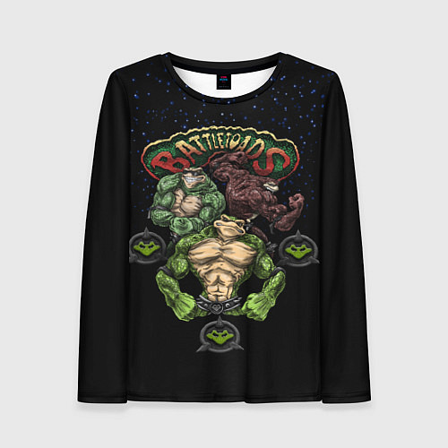 Женский лонгслив Battletoads Trio / 3D-принт – фото 1