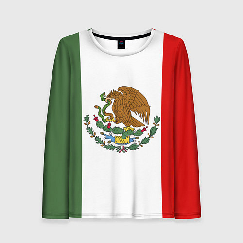 Женский лонгслив Мексиканский герб / 3D-принт – фото 1
