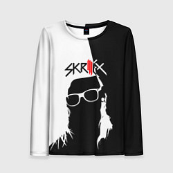 Женский лонгслив Skrillex: Black & White