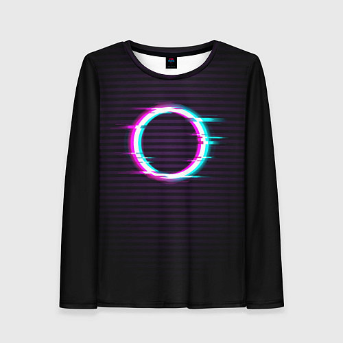 Женский лонгслив Глич-кольцо / 3D-принт – фото 1