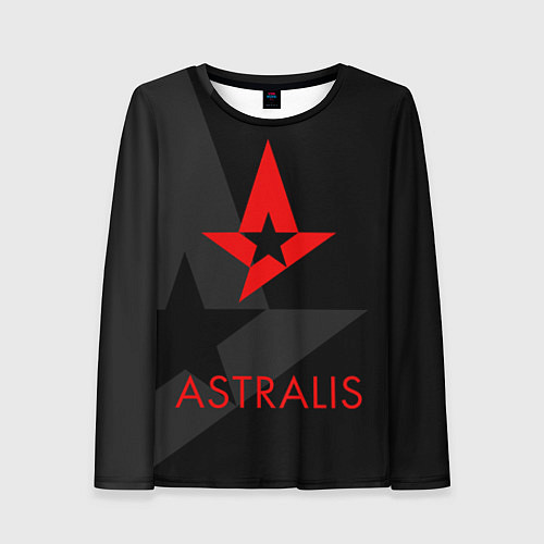 Женский лонгслив Astralis: Black Style / 3D-принт – фото 1