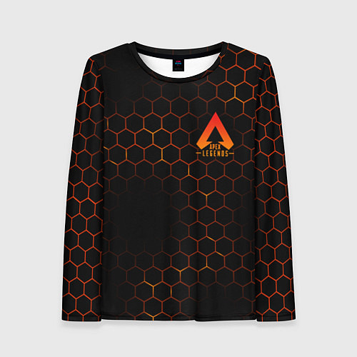 Женский лонгслив Apex Legends: Orange Carbon / 3D-принт – фото 1