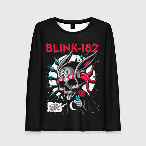 Женский лонгслив Blink-182: Death Punk / 3D-принт – фото 1