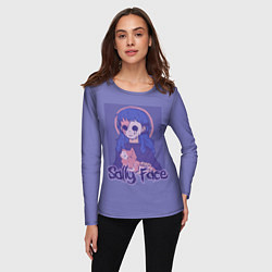 Лонгслив женский Sally Face: Violet Halo, цвет: 3D-принт — фото 2
