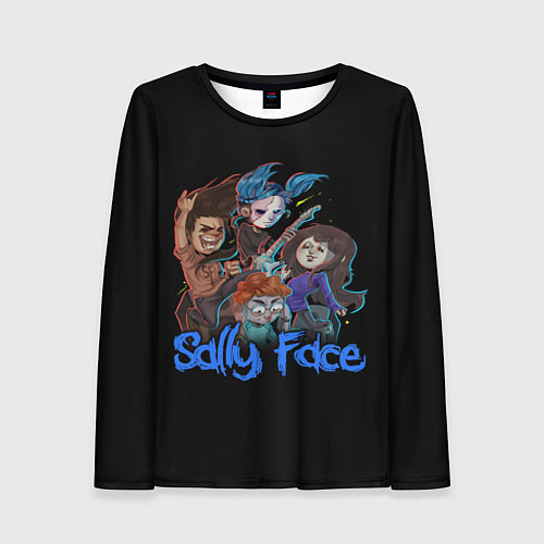 Женский лонгслив Sally Face: Rock Band / 3D-принт – фото 1