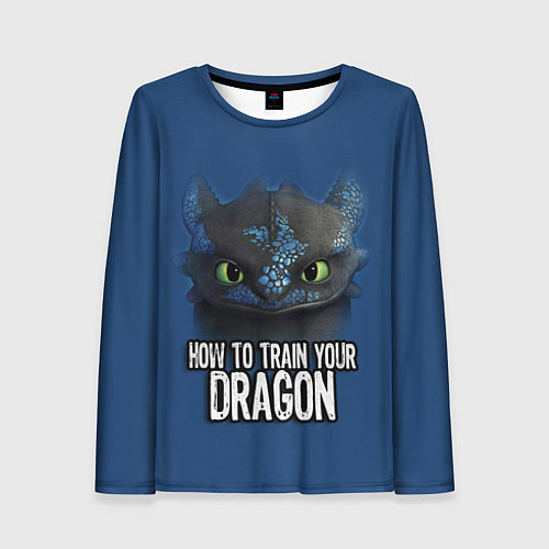Женский лонгслив How to train your dragon / 3D-принт – фото 1