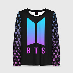 Лонгслив женский BTS: Neon Night, цвет: 3D-принт