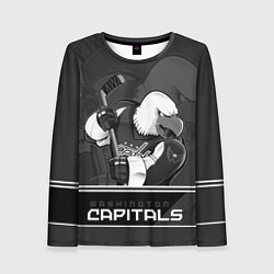 Лонгслив женский Washington Capitals: Mono, цвет: 3D-принт