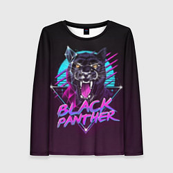 Лонгслив женский Black Panther 80s, цвет: 3D-принт