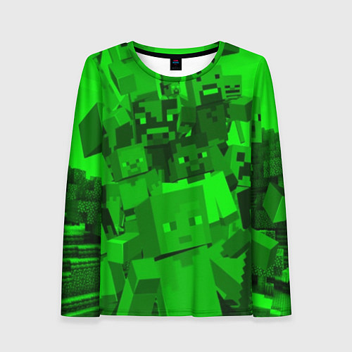 Женский лонгслив Minecraft game characters / 3D-принт – фото 1