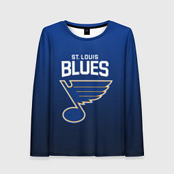 Лонгслив женский St Louis Blues, цвет: 3D-принт