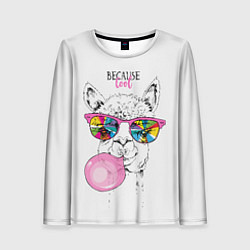 Женский лонгслив Because cool