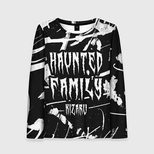 Женский лонгслив KIZARU - HAUNTED FAMILY / 3D-принт – фото 1