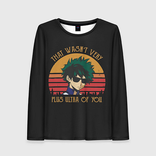 Женский лонгслив Моя геройская академия / 3D-принт – фото 1