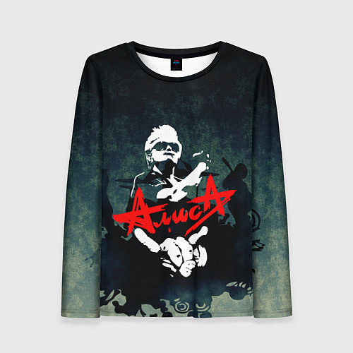 Женский лонгслив Алиса / 3D-принт – фото 1