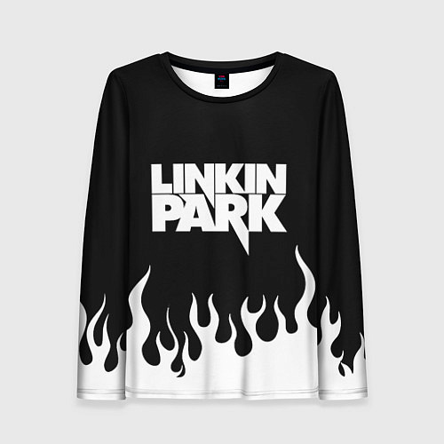 Женский лонгслив Linkin Park: Black Flame / 3D-принт – фото 1
