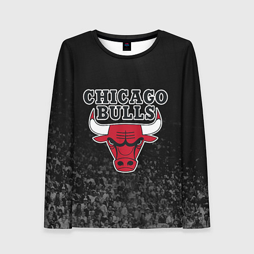 Женский лонгслив CHICAGO BULLS / 3D-принт – фото 1