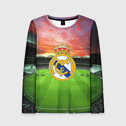 Лонгслив женский FC Real Madrid, цвет: 3D-принт