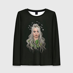 Лонгслив женский Billie Eilish Black Art, цвет: 3D-принт