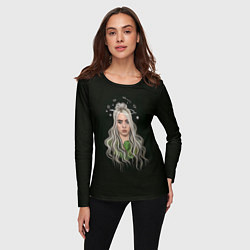 Лонгслив женский Billie Eilish Black Art, цвет: 3D-принт — фото 2