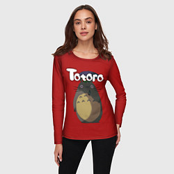 Лонгслив женский Totoro, цвет: 3D-принт — фото 2