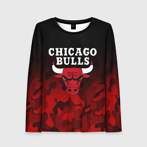 Женский лонгслив CHICAGO BULLS / 3D-принт – фото 1