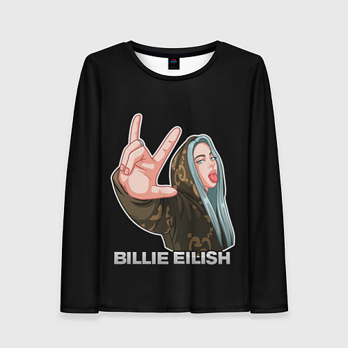 Женский лонгслив BILLIE EILISH / 3D-принт – фото 1