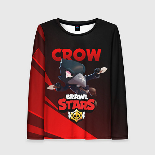 Женский лонгслив BRAWL STARS CROW / 3D-принт – фото 1