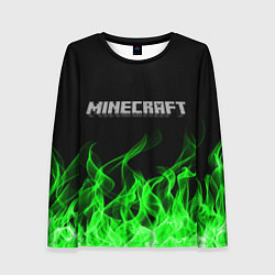 Лонгслив женский MINECRAFT FIRE, цвет: 3D-принт